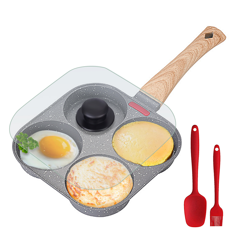 Egg Waffle Pan - Padella Antiaderente per 4 Uova con