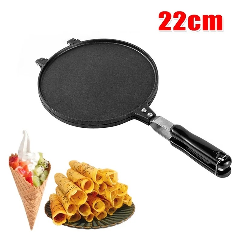 Egg Waffle Pan - 22cm antiaderente Egg Roll Waffle Maker